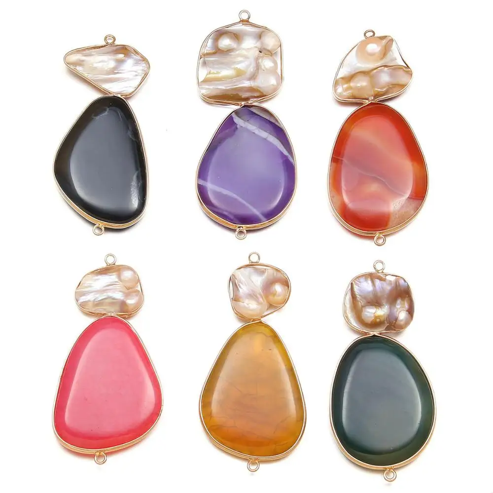 Pendants Necklace Natural Stone Agates Pendant Necklaces Dropwater Pendant connectors for Jewelry Making DIY Necklace 36*72mm
Pendants Necklace Natural Stone Agates Pendant Necklaces Dropwater Pendant connectors for Jewelry Making DIY Necklace 36*72mm