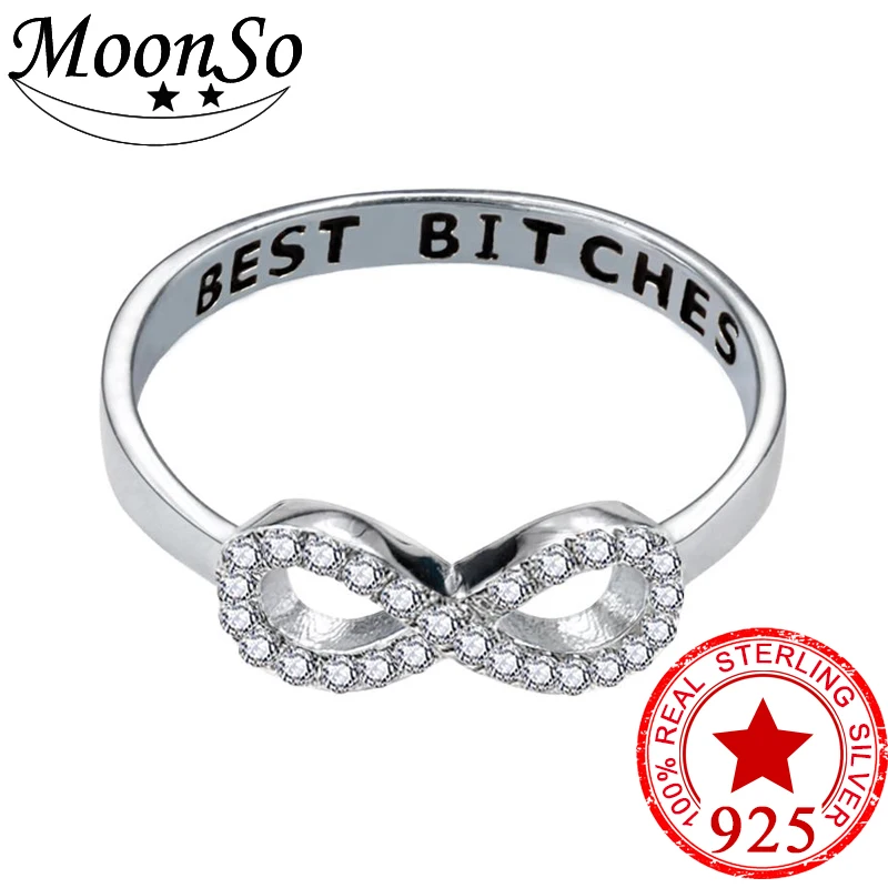 BEST Bitches FRIEND SISTER black mood Valentine's Day fashion promise ring for women girl sterling silver 925 jewelry R4411S
BEST Bitches FRIEND SISTER black mood Valentine's Day fashion promise ring for women girl sterling silver 925 jewelry R4411S