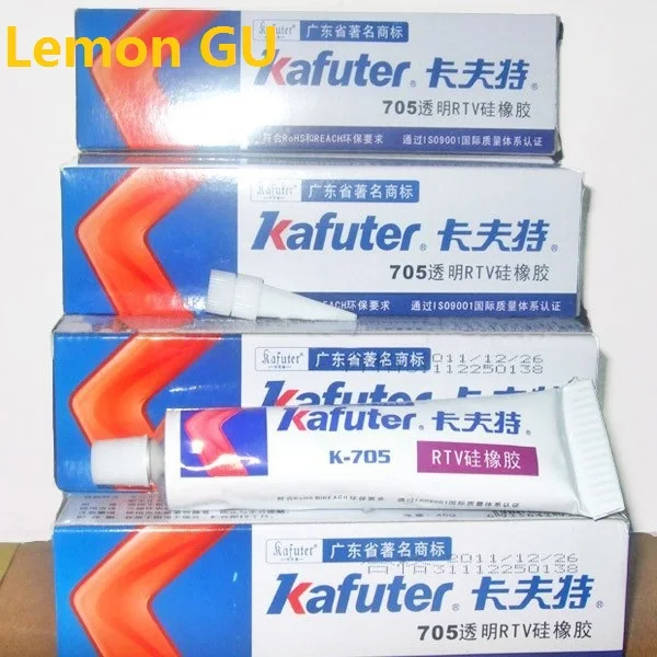10 pcs/lot Genuine Kafuter k-705 RTV Silicone Rubber Electronic Glue Sealant Transparent Organosilicon 45g
10 pcs/lot Genuine Kafuter k-705 RTV Silicone Rubber Electronic Glue Sealant Transparent Organosilicon 45g