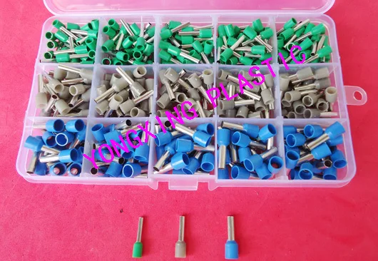 450pcs/box E2510 E4012 E6012 Bootlace cooper Ferrules kit set Wire Copper Crimp Connector Insulated Cord Pin End Terminal
450pcs/box E2510 E4012 E6012 Bootlace cooper Ferrules kit set Wire Copper Crimp Connector Insulated Cord Pin End Terminal