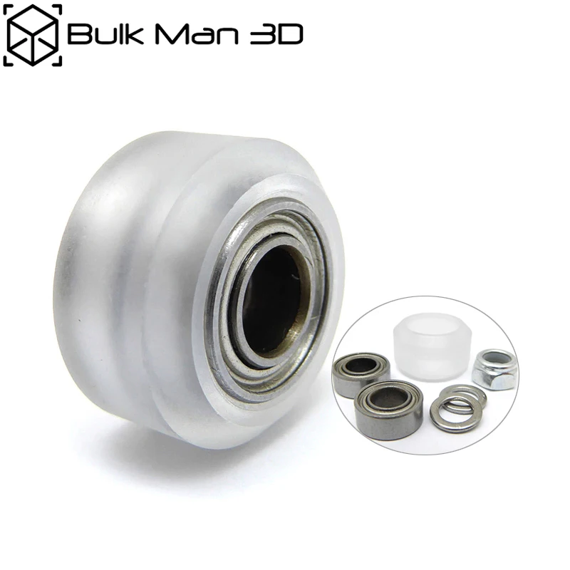 High Precision CNC Clear Polycarbonate Xtreme Mini V Wheel Assy for V-Slot Linear Rail,C-Beam Rail,3D printer parts
High Precision CNC Clear Polycarbonate Xtreme Mini V Wheel Assy for V-Slot Linear Rail,C-Beam Rail,3D printer parts