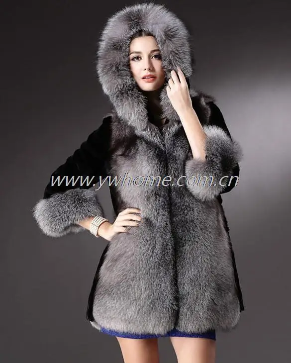 Новая модная зимняя женская шуба из натурального роскошного меха, женское длинное пальто из искусственного меха с капюшоном 
Новая модная зимняя женская шуба из натурального роскошного меха, женское длинное пальто из искусственного меха с капюшоном