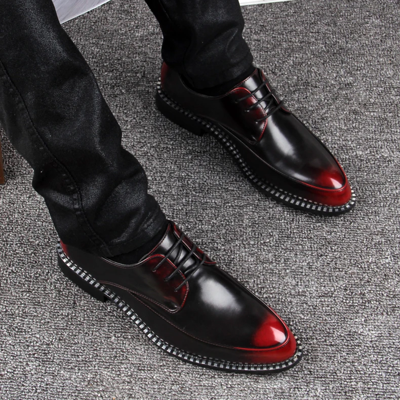 Mens Fashion Lace up High Quality Dress Runway Oxfords Shoes Pointed Toe Autumn Office Businessman Formal Oxfords Shoes Zapatos
Mens Fashion Lace up High Quality Dress Runway Oxfords Shoes Pointed Toe Autumn Office Businessman Formal Oxfords Shoes Zapatos