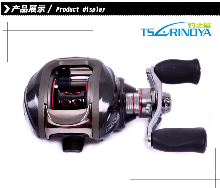 Trulinoya Right Hand DW1000 Baitcasting Fishing Reel Black 10+1BB Free shipping | Спорт и развлечения