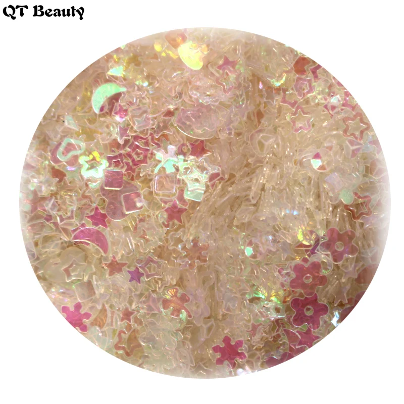 New Beautiful 1 bag Hollow Transparent pink Shinning Nail Glitter Sequin 3D Nail Art Decorations Beauty Manicure Tips Wholesale
New Beautiful 1 bag Hollow Transparent pink Shinning Nail Glitter Sequin 3D Nail Art Decorations Beauty Manicure Tips Wholesale