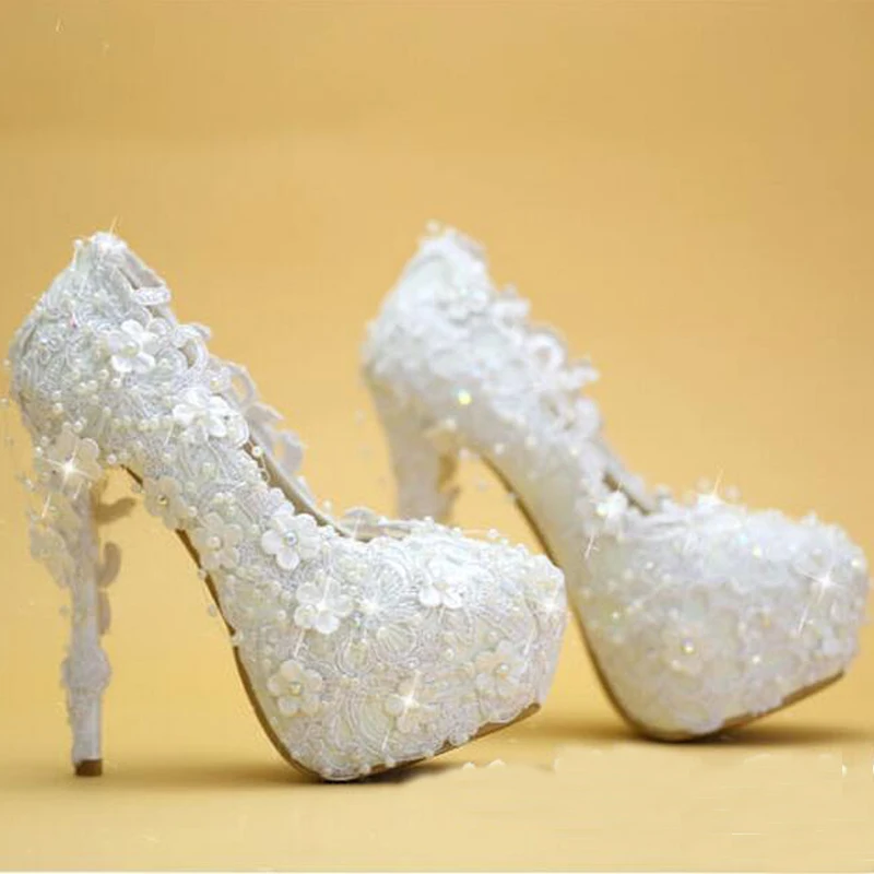 2018 New Women Party PumpsWedding Shoes White Lace Elegant Bride Dress Shoes Thin Heel Platform Bridesmaid Shoes
2018 New Women Party PumpsWedding Shoes White Lace Elegant Bride Dress Shoes Thin Heel Platform Bridesmaid Shoes