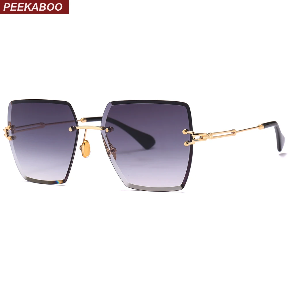 Peekaboo square rimless sunglasses women gradient lens gray brown 2018 summer shades for women ladies uv400
Peekaboo square rimless sunglasses women gradient lens gray brown 2018 summer shades for women ladies uv400