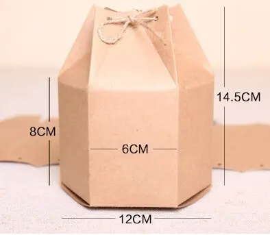 12*8*14.5cm Hexagon kraft paper box Cookie packaging bags Gift Paper bags 100pcs/lot Free shipping
12*8*14.5cm Hexagon kraft paper box Cookie packaging bags Gift Paper bags 100pcs/lot Free shipping