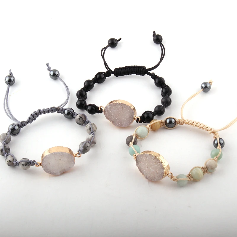 MOODPC Fashion Beautiful White Druzy Link Semi Precious Stone Wrap Bracelets & Bangles
MOODPC Fashion Beautiful White Druzy Link Semi Precious Stone Wrap Bracelets & Bangles