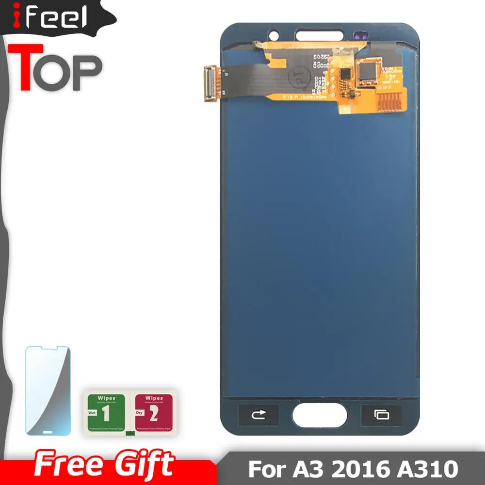 100% протестированный ЖК экран для Samsung Galaxy A3 2016 A310 SM A310F A310M A310Y дисплей с сенсорным