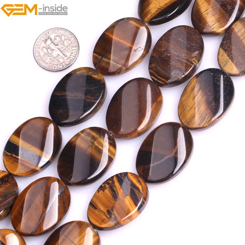 Gem-inside Natural Twist Oval Yellow Tiger Eyes Stone Beads For Jewelry Making Beads 15" DIY Jewellery Christmas Gift
Gem-inside Natural Twist Oval Yellow Tiger Eyes Stone Beads For Jewelry Making Beads 15" DIY Jewellery Christmas Gift