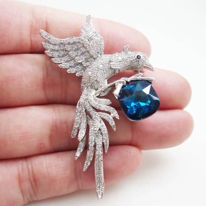 Luxurious Blue Magpie Animal Brooch Bird Zircon Crystal Woman Brooch Pin Party Jewelry
Luxurious Blue Magpie Animal Brooch Bird Zircon Crystal Woman Brooch Pin Party Jewelry