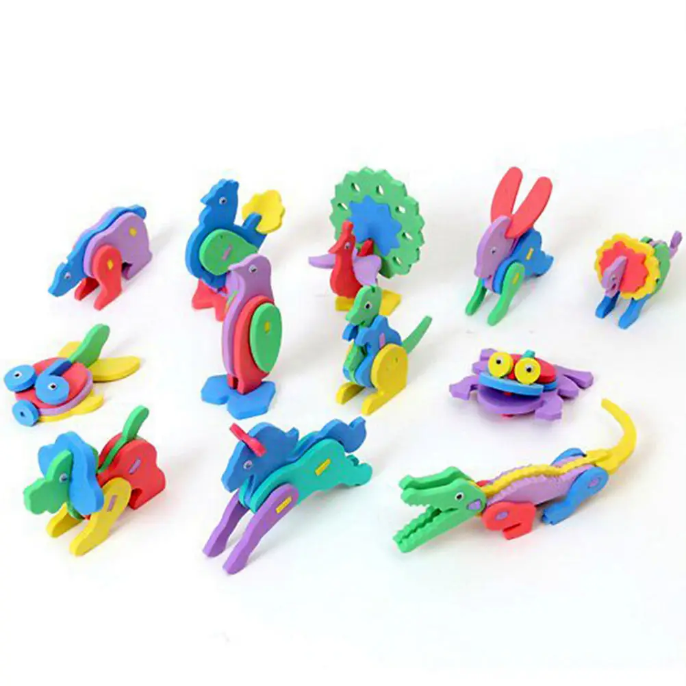 2Pcs/lot Creative 3D EVA Foam Animal Puzzle Handmade Intelligence Development Jigsaw Toys for Children Random style color
2Pcs/lot Creative 3D EVA Foam Animal Puzzle Handmade Intelligence Development Jigsaw Toys for Children Random style color