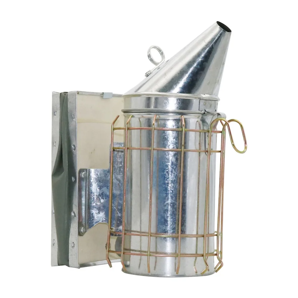 1 Pcs Beekeeping Bee Smoker Size High Quality Bee Beekeeping Smoker Galvanized Sheet with Heat Shield Cowhide Bellows
1 Pcs Beekeeping Bee Smoker Size High Quality Bee Beekeeping Smoker Galvanized Sheet with Heat Shield Cowhide Bellows