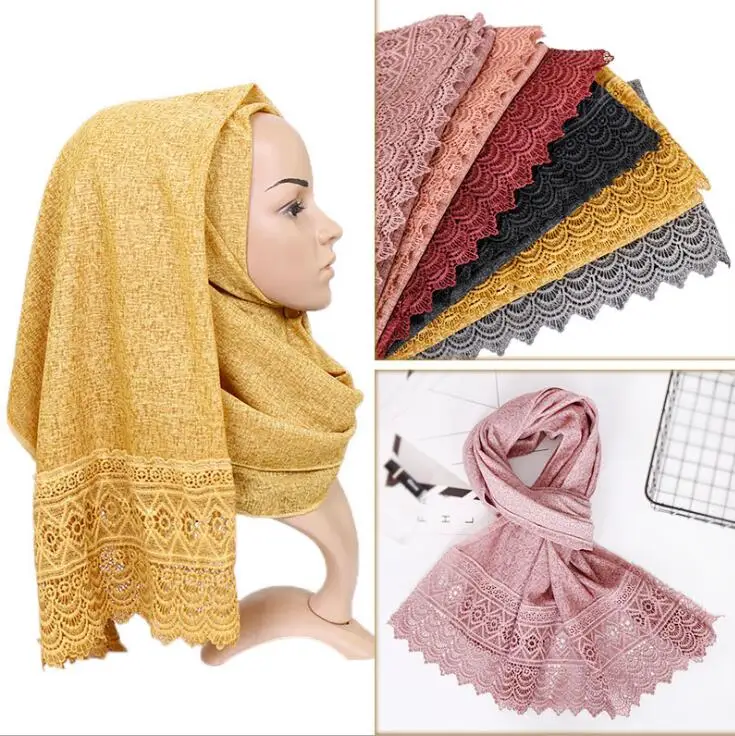 Wholesale Cotton Lace Pearls Muslim Hijab Scarf Maxi Stretchy Wraps Scarves Beads Bandhnu Shawls Long Islamic Scarves 10pcs/lot
Wholesale Cotton Lace Pearls Muslim Hijab Scarf Maxi Stretchy Wraps Scarves Beads Bandhnu Shawls Long Islamic Scarves 10pcs/lot