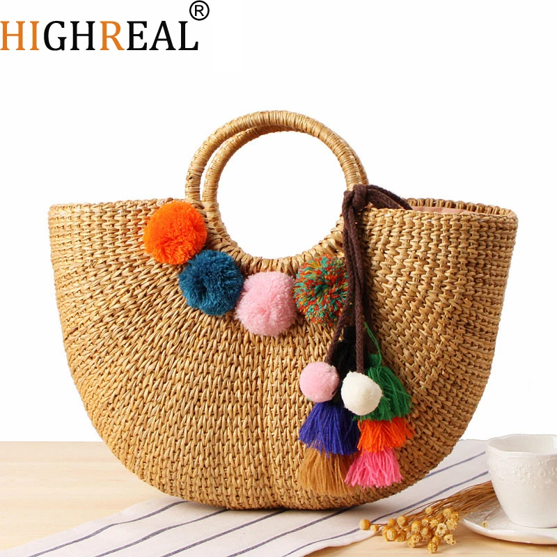 Beach Bag Straw Totes Bag Bucket Summer Bags with Tassels Women Handbag Braided New High Quality Tassel Rattan Bag C234
Beach Bag Straw Totes Bag Bucket Summer Bags with Tassels Women Handbag Braided New High Quality Tassel Rattan Bag C234