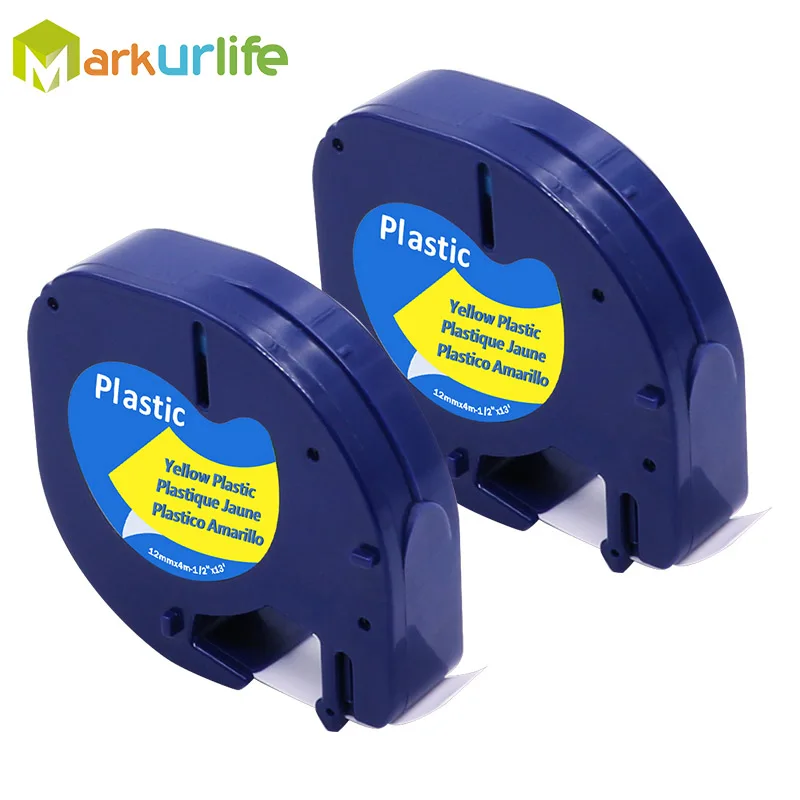 Markurlife 2 PCS/Lot Compatible for DYMO Letra Tag Tape 91202( 91332 91222 59423) Black on Yellow 4m*12mm for DYMO Label Maker
Markurlife 2 PCS/Lot Compatible for DYMO Letra Tag Tape 91202( 91332 91222 59423) Black on Yellow 4m*12mm for DYMO Label Maker