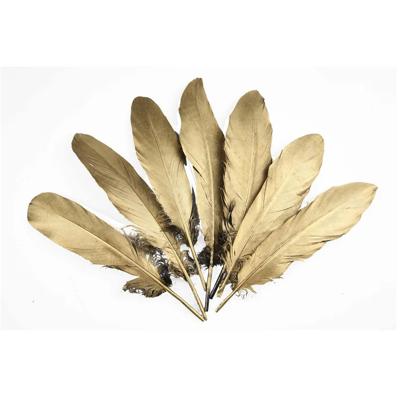 10pcs 100% natural Dyed big goose feather 15-25cm/6-10inch Beautiful gold for Diy carnival costume mask headdress crafts
10pcs 100% natural Dyed big goose feather 15-25cm/6-10inch Beautiful gold for Diy carnival costume mask headdress crafts