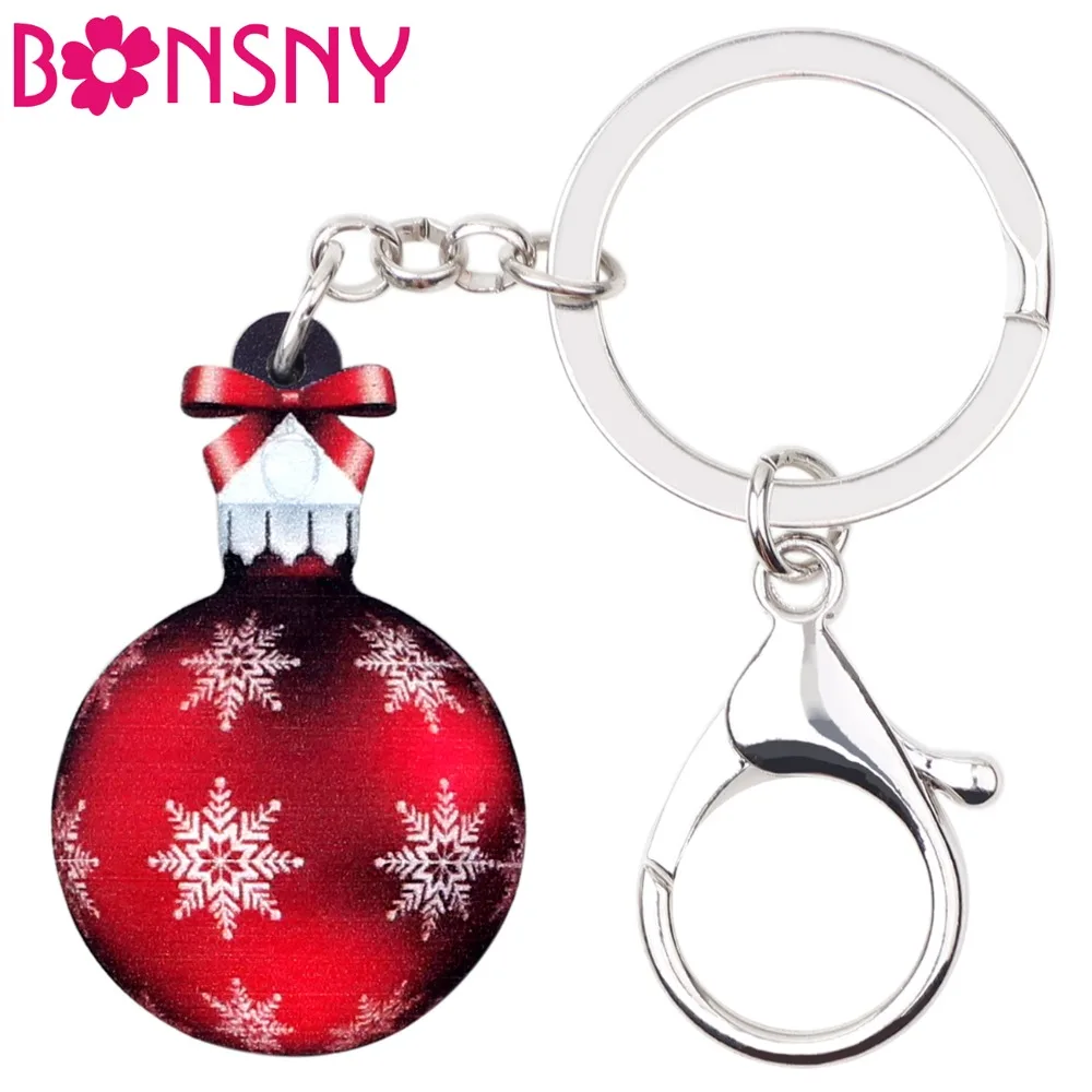 Bonsny Acrylic Christmas Snowflake Gift Bag Key Chains Keychains Xmas Party Jewelry For Women Girls Teens Bag Car Pendant Bijoux
Bonsny Acrylic Christmas Snowflake Gift Bag Key Chains Keychains Xmas Party Jewelry For Women Girls Teens Bag Car Pendant Bijoux