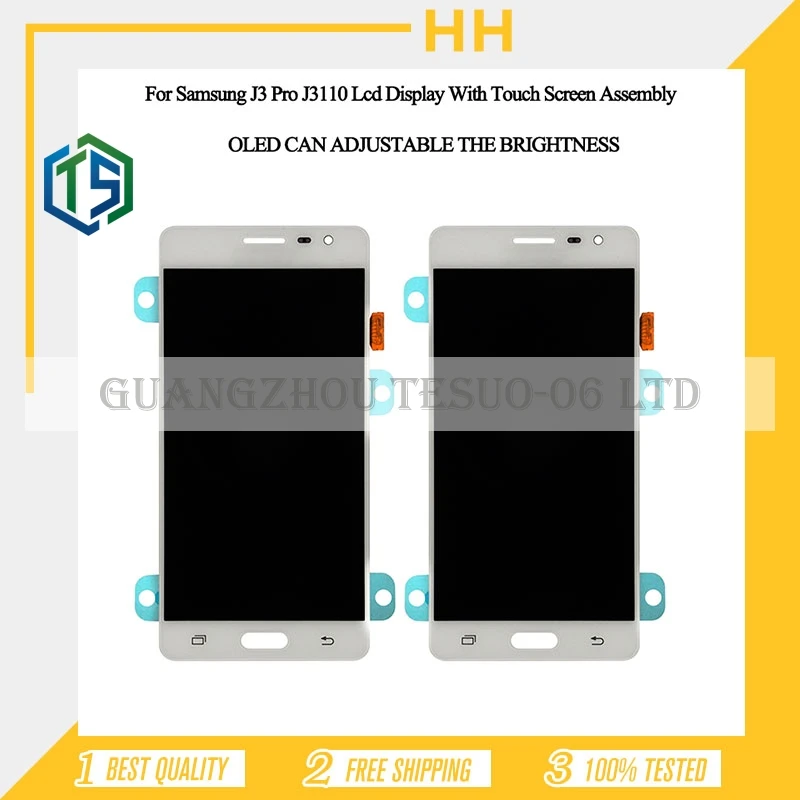 Большая Акция 1 шт HH ЖК для samsung Galaxy J3P J3110 J3 pro Экран дисплея + Сенсорный экран