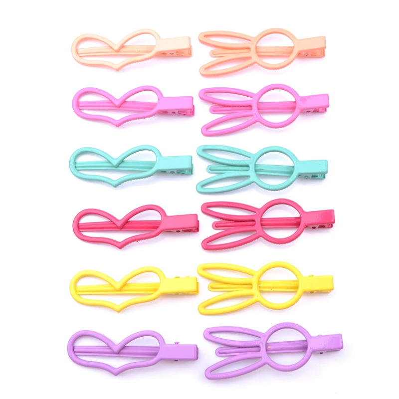 Fashion Women Girls Hair Clips Solid Color Geometric Hairpins Metal Barrette Hair Accessories Cute Rabbit Heart Shape Hair Clips
Fashion Women Girls Hair Clips Solid Color Geometric Hairpins Metal Barrette Hair Accessories Cute Rabbit Heart Shape Hair Clips
