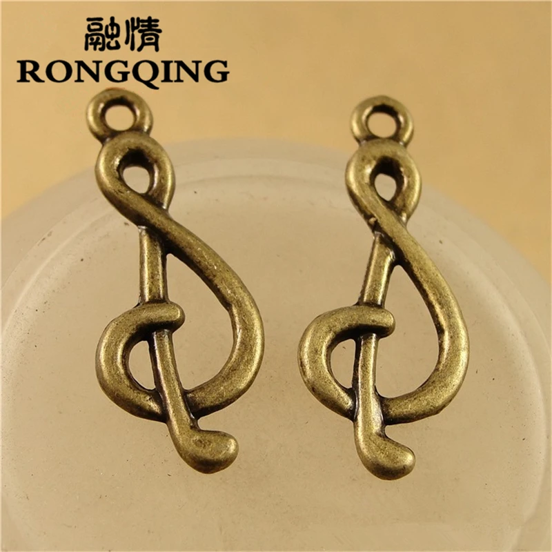 Подвески для музыкальных нот RONGQING 27*17 мм 100 шт./лот, подвески из античной бронзы, Вдохновляющие подвески для нот
Подвески для музыкальных нот RONGQING 27*17 мм 100 шт./лот, подвески из античной бронзы, Вдохновляющие подвески для нот