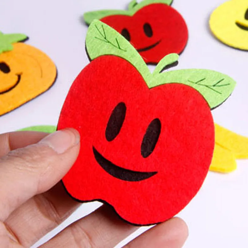 9 Designs 2-3mm Thickness Fresh Fruits Felt Children handmade Nonwoven Decoration DIY Fabric Kid Teaching Tools Early Learn | Дом и сад