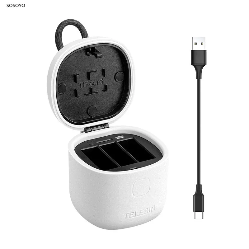 Battery Charger Storage Box Retractable Charging Case SD Card Reader For GoPro Hero 7 Black Hero 5 6 Action Camera Accessories
Battery Charger Storage Box Retractable Charging Case SD Card Reader For GoPro Hero 7 Black Hero 5 6 Action Camera Accessories