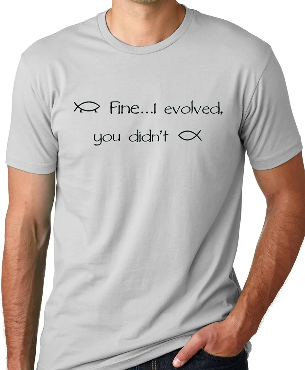 Fine I Evolved Didn't Funny Atheist T-shirt O-Neck T Shirt Harajuku Tops Tees Short Sleeve Discount 100 % Cotton T Shirts
Fine I Evolved Didn't Funny Atheist T-shirt O-Neck T Shirt Harajuku Tops Tees Short Sleeve Discount 100 % Cotton T Shirts