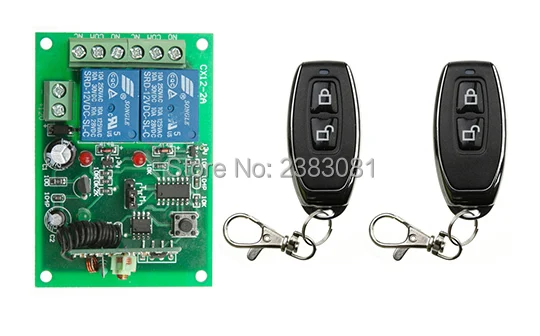 Hot Sales New DC12V 2CH 10A RF Wireless Remote Control Switch System 2 transmitter & 1 receiver relay Receiver Smart Home Switch
Hot Sales New DC12V 2CH 10A RF Wireless Remote Control Switch System 2 transmitter & 1 receiver relay Receiver Smart Home Switch