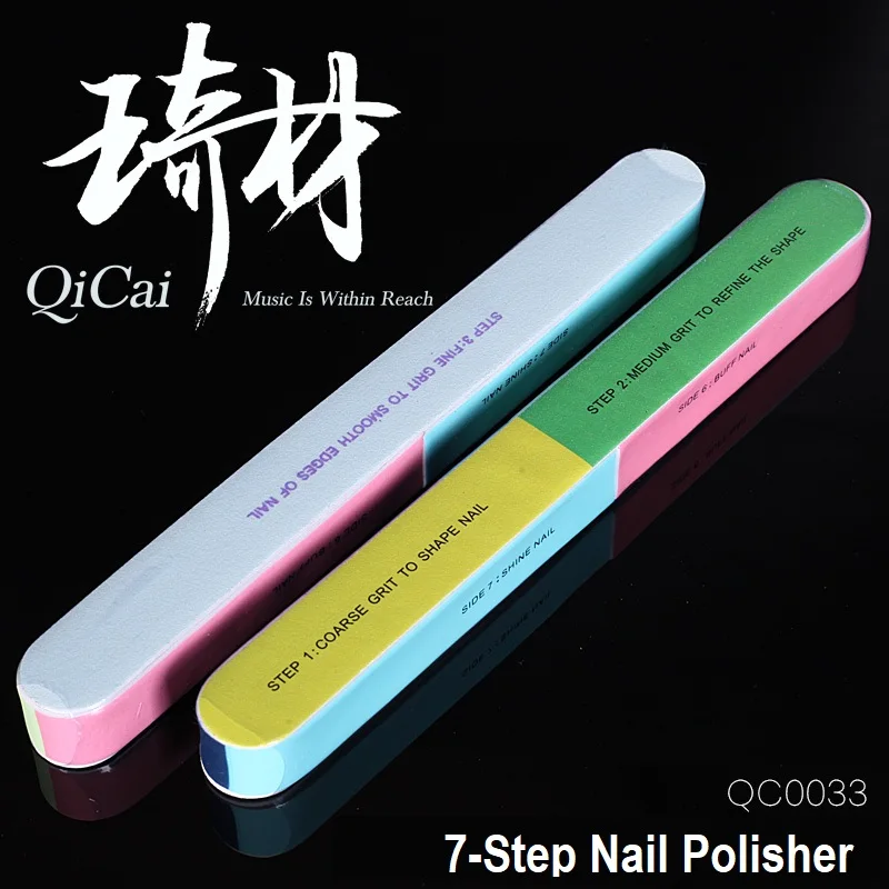 QiCai QC0033 7-Step Nail Care Polish Filer for Guitar Finger Style Player for Classical Guitarist, 7 Surfaces for Nail Polishing
QiCai QC0033 7-Step Nail Care Polish Filer for Guitar Finger Style Player for Classical Guitarist, 7 Surfaces for Nail Polishing