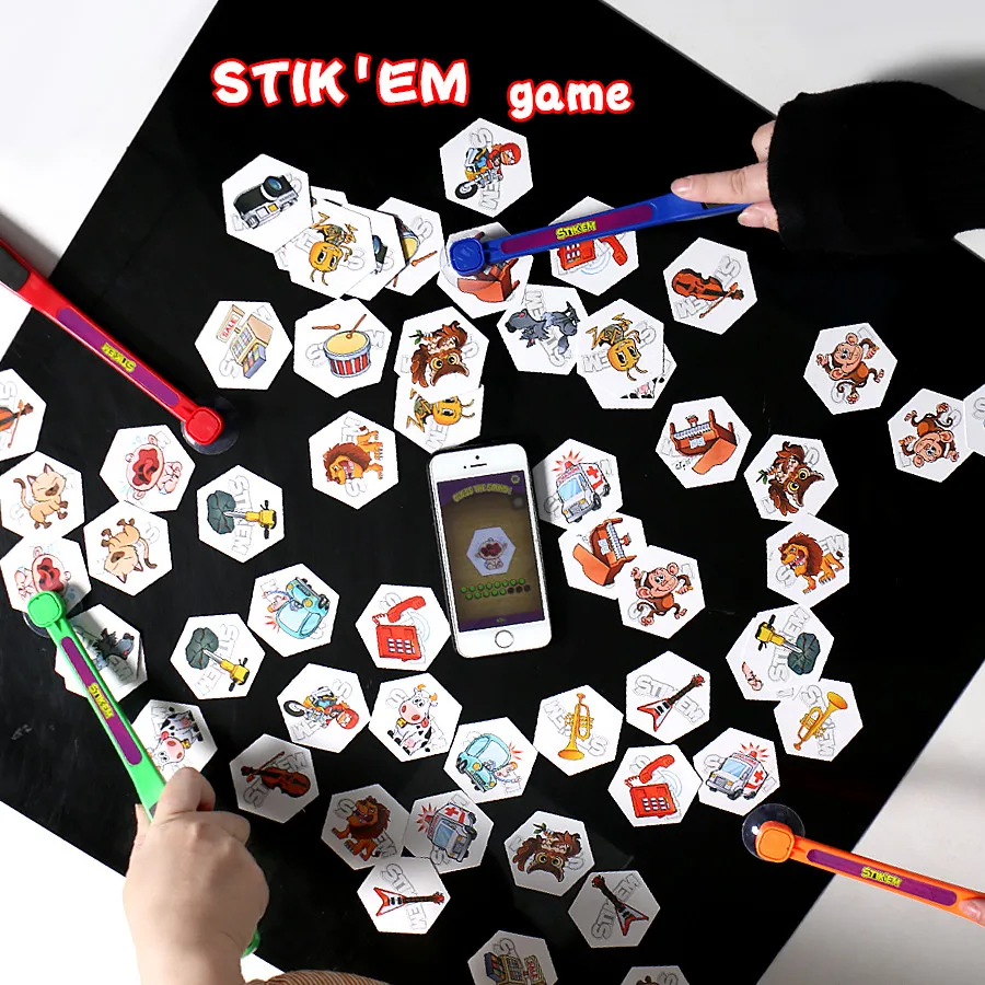 Fast and Exciting Game STIK'EM Family Funny Toy,Wait and listen the unique sounds and slam the cards be fast party board game
Fast and Exciting Game STIK'EM Family Funny Toy,Wait and listen the unique sounds and slam the cards be fast party board game