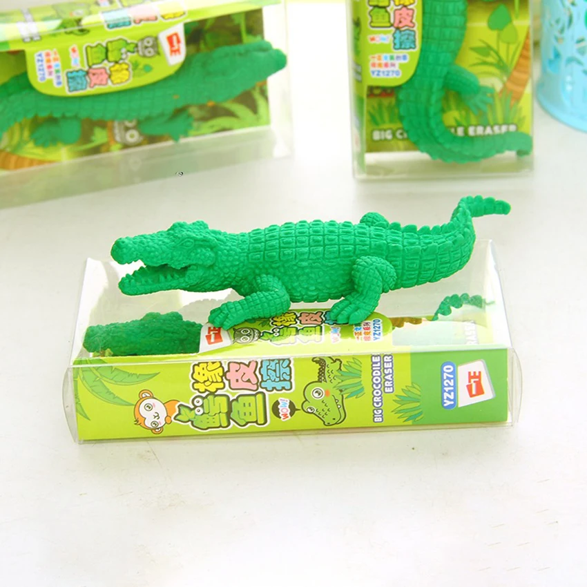 Green Crocodile Eraser Rubber Pencil Eraser for Birthday Gift Party Favors, Games Prizes, Carnivals Gift and School Supplies
Green Crocodile Eraser Rubber Pencil Eraser for Birthday Gift Party Favors, Games Prizes, Carnivals Gift and School Supplies