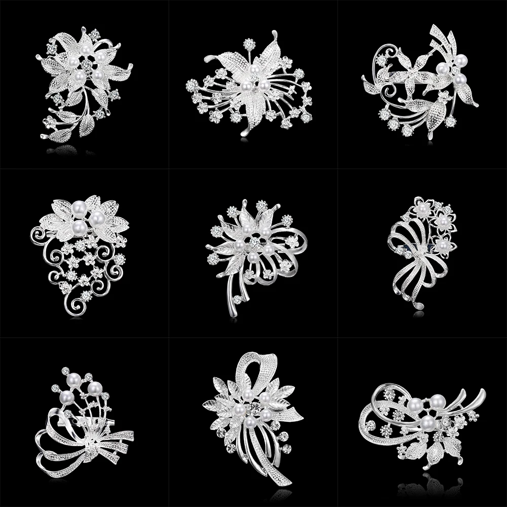 Fashion Women Large Brooches Lady Snowflake Imitation Pearls Rhinestones Crystal Wedding Brooch Pin Jewelry Accessories Gift
Fashion Women Large Brooches Lady Snowflake Imitation Pearls Rhinestones Crystal Wedding Brooch Pin Jewelry Accessories Gift