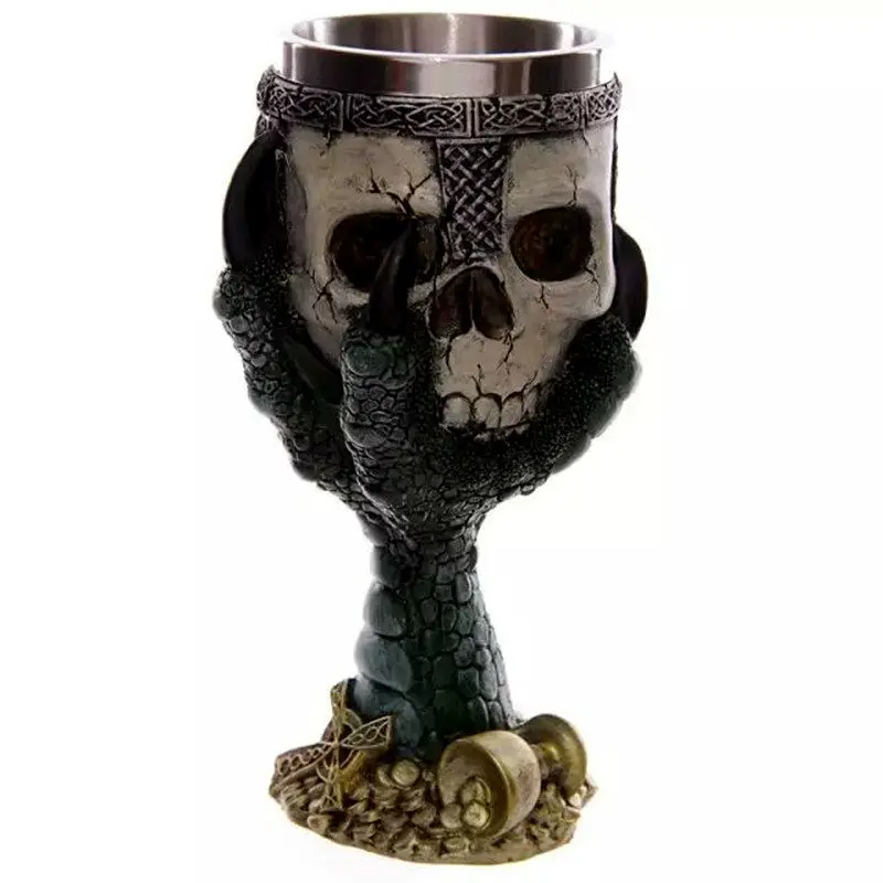 Horror Crypt 3D Talon Skull & Spine Goblet Resin StainlessSteel Liner Skull Cup Home Office Coffee Cup Crazy Gift With Package
Horror Crypt 3D Talon Skull & Spine Goblet Resin StainlessSteel Liner Skull Cup Home Office Coffee Cup Crazy Gift With Package