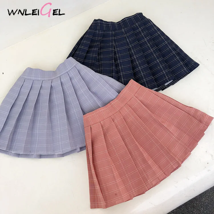 WLG 2019 spring girls skirts kids plaid cotton ruffle skirt baby girl sky blue dark blue pink color clothes children 1-6 years
WLG 2019 spring girls skirts kids plaid cotton ruffle skirt baby girl sky blue dark blue pink color clothes children 1-6 years