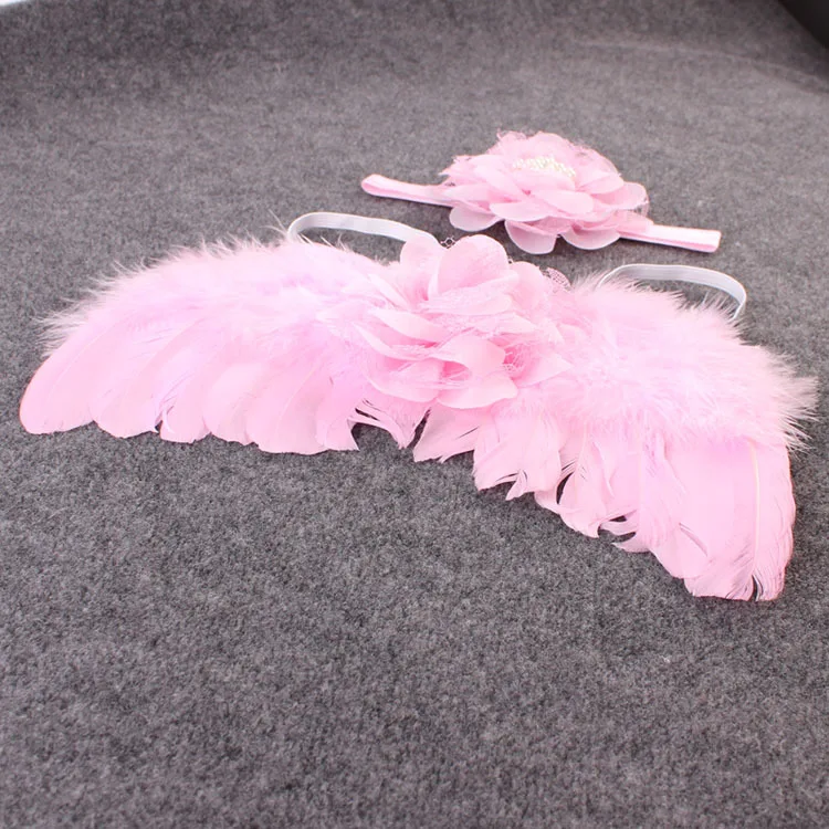 Girls Angle Wing Photography Props with lace flower Headband kids pink Feather Costume Outfit Hairband with Pearl 1Set
Girls Angle Wing Photography Props with lace flower Headband kids pink Feather Costume Outfit Hairband with Pearl 1Set