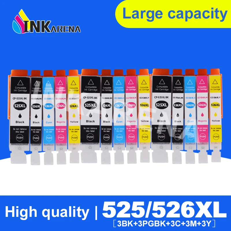 For Canon PGI 525 CLI 526 Ink Cartridge For Canon PIXMA iP4850 iP4950 MG5150 MG5250 MG6150 MG8150 MX885 MG5350 pgi-525 cli-526
For Canon PGI 525 CLI 526 Ink Cartridge For Canon PIXMA iP4850 iP4950 MG5150 MG5250 MG6150 MG8150 MX885 MG5350 pgi-525 cli-526