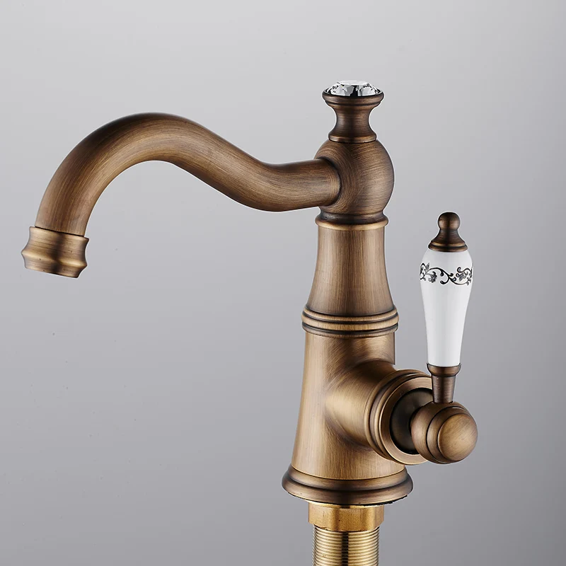 New Fashion Antique Basin Faucet Solid Brass with Diamond Bathroom Faucet Single Handle Sink Faucet water tap banheiro torneira
New Fashion Antique Basin Faucet Solid Brass with Diamond Bathroom Faucet Single Handle Sink Faucet water tap banheiro torneira