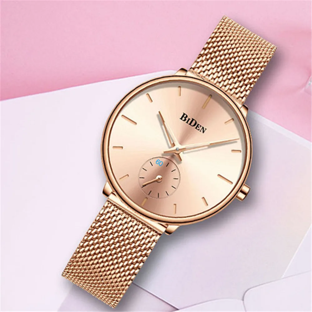 BIDEN 2019 новые модные женские часы лучший бренд класса люкс кварцевые повседневные