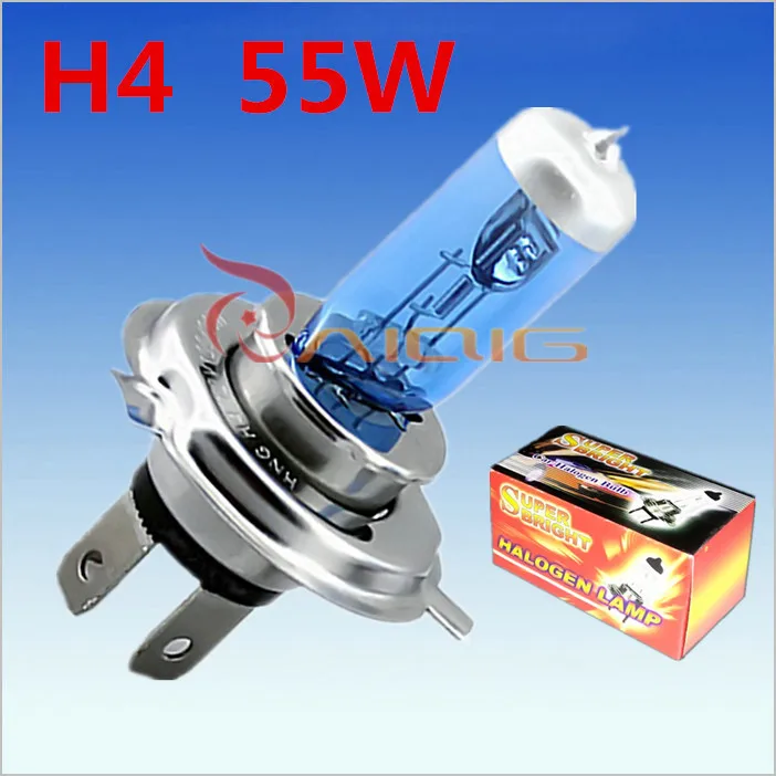 2шт H4 55W 12V Супер белый противотуманный светильник s галогенная лампа Высокая