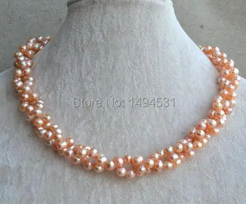 Оптовая продажа жемчужных украшений-Twist розовый цвет 18 дюймов 6-7 мм подлинное пресноводное жемчужное ожерелье-Модные женские ювелирные изд...
Оптовая продажа жемчужных украшений-Twist розовый цвет 18 дюймов 6-7 мм подлинное пресноводное жемчужное ожерелье-Модные женские ювелирные изд...