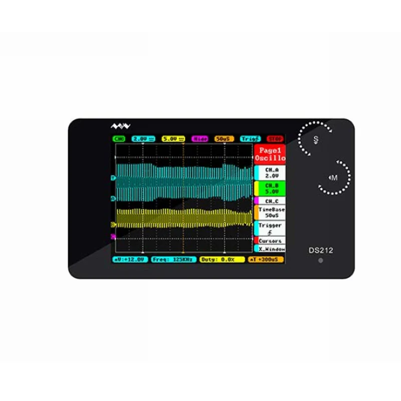Mini DS212 Portable Digital Storage Oscilloscope With Two Channels Sample Rate 10msa/s MCX Combined Probe
Mini DS212 Portable Digital Storage Oscilloscope With Two Channels Sample Rate 10msa/s MCX Combined Probe