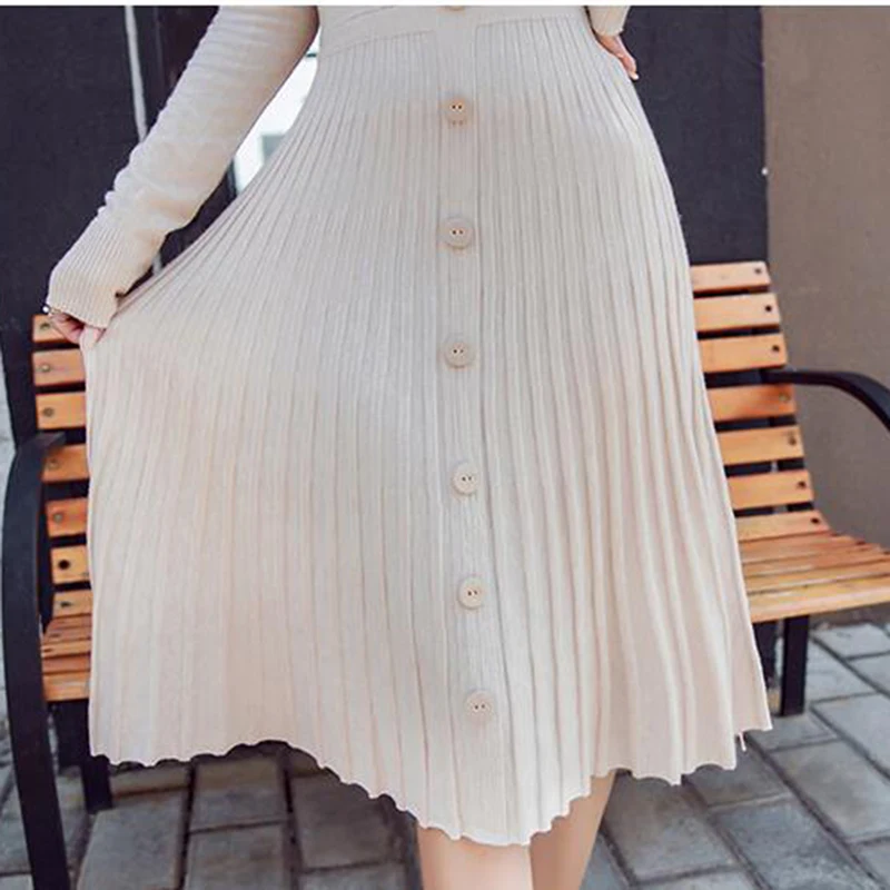 New 2018 Single-breasted Knitted Dress Women Vintage Autumn Winter Long Sleeve High Waist Casual Long Sweater Dresses Vestidos
New 2018 Single-breasted Knitted Dress Women Vintage Autumn Winter Long Sleeve High Waist Casual Long Sweater Dresses Vestidos