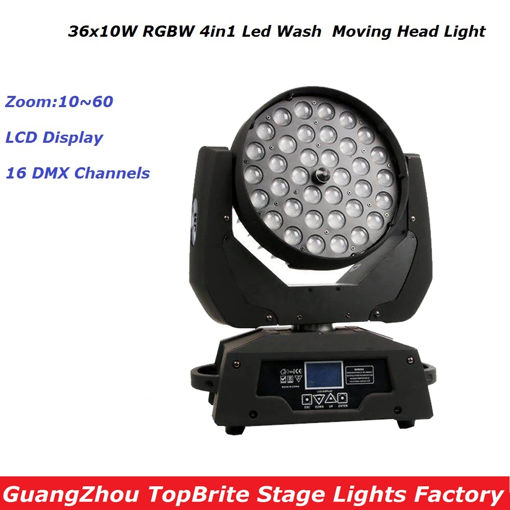 2016 New 36X10W Zoom Moving Beam Lights RGBW 4IN1 Led Moving Head Wash Beam Effect Lights For Stage Professional Dj Equipment
2016 New 36X10W Zoom Moving Beam Lights RGBW 4IN1 Led Moving Head Wash Beam Effect Lights For Stage Professional Dj Equipment