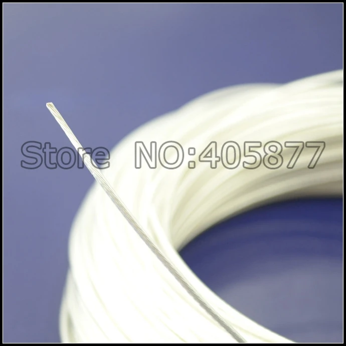 95 метров 0 20 мм2 AWG 24 высокочистый посеребренный OCC Telfon провод для аудио DIY мм x7жил|occ