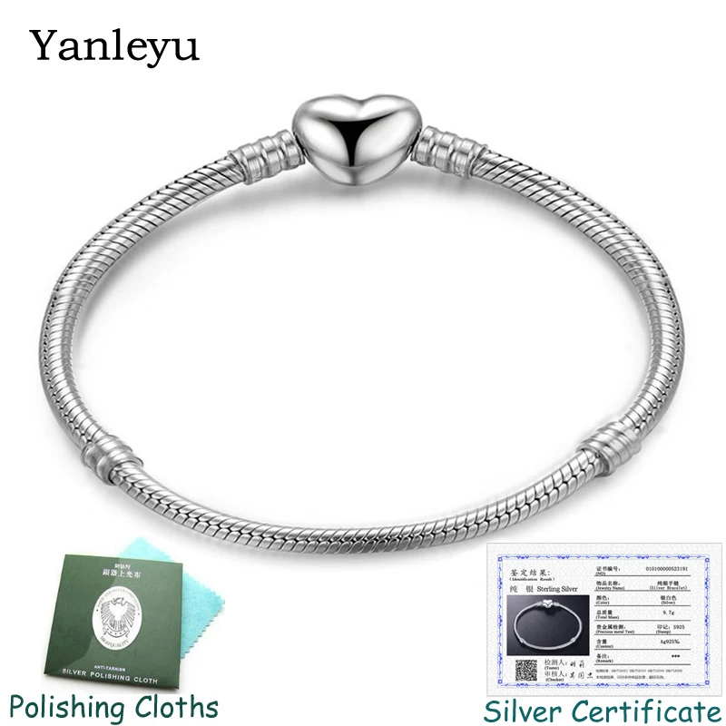 Отправьте Серебряный сертификат! Yanleyu оригинальные женские браслеты с серебряной цепочкой в виде сердца, бусины для рукоделия PB034
Отправьте Серебряный сертификат! Yanleyu оригинальные женские браслеты с серебряной цепочкой в виде сердца, бусины для рукоделия PB034