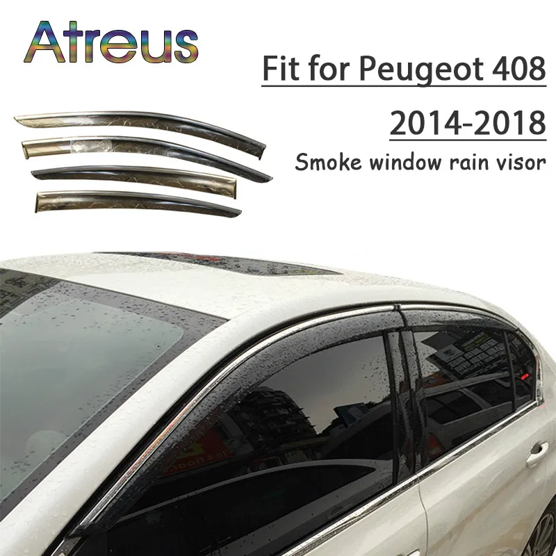 Козырек Atreus для окон, автомобильный дефлектор для защиты от ветра, для Peugeot 408, 2014, 2015, 2016, 2017, 2018, 1 комплект
Козырек Atreus для окон, автомобильный дефлектор для защиты от ветра, для Peugeot 408, 2014, 2015, 2016, 2017, 2018, 1 комплект