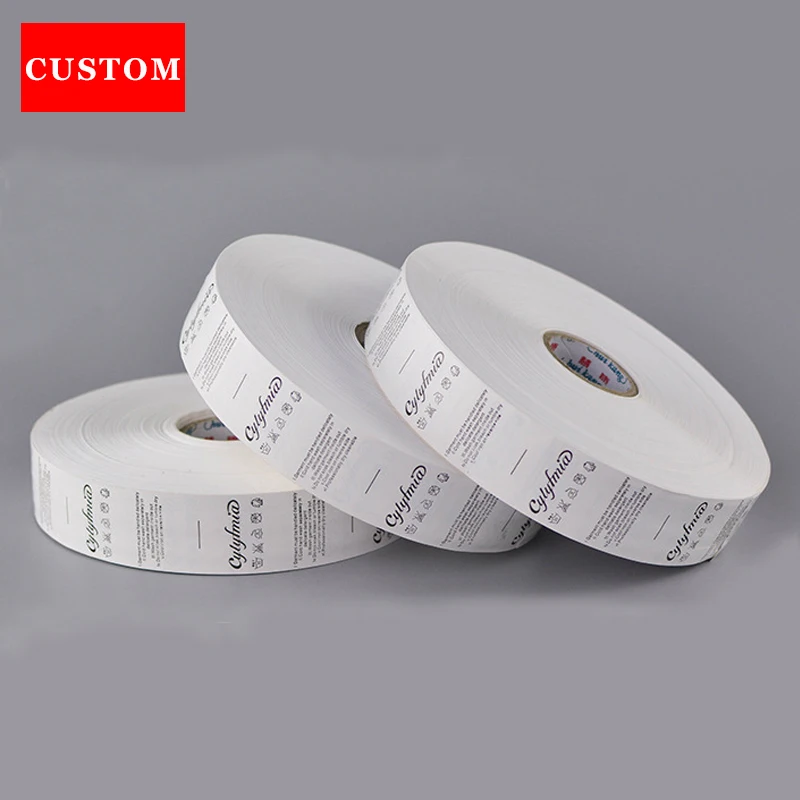 factory customized sewing on garment washing labels printing personalized labels garment screen printed washable clothes signs
factory customized sewing on garment washing labels printing personalized labels garment screen printed washable clothes signs