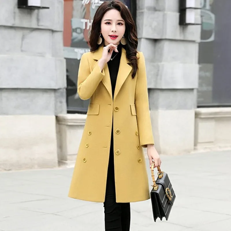 UHYTGF 3XL Plus size outerwear Female fashion Winter Wool jacket Lapel single-breasted temperament slim ladies Woolen jacket1180
UHYTGF 3XL Plus size outerwear Female fashion Winter Wool jacket Lapel single-breasted temperament slim ladies Woolen jacket1180